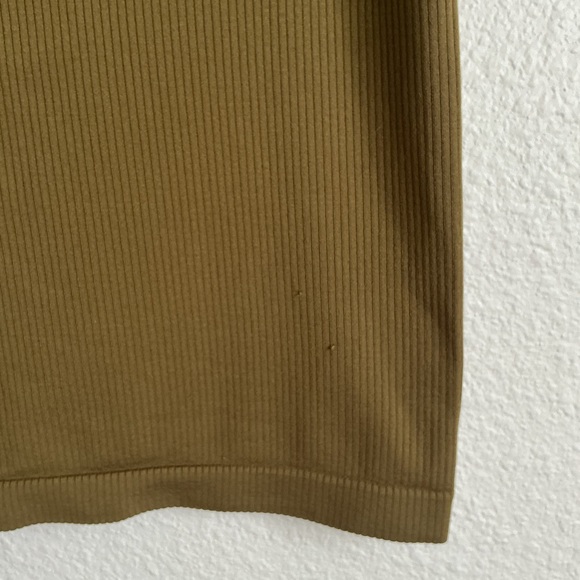 Athleta Olive Ribbed Tank Top - Picture 2 of 3